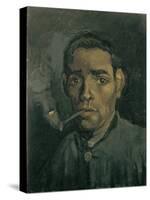 Head of a Man, 1884-1885-Vincent van Gogh-Stretched Canvas