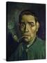 Head of a Man, 1884-5-Vincent van Gogh-Stretched Canvas