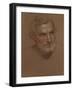 Head of a Man Chalks-Charles West Cope-Framed Giclee Print