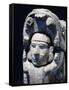 Head of a Man Coming Out of the Mouth of a Jaguar, Artifact Originating from Chichen Itza, Yucatan-null-Framed Stretched Canvas