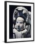 Head of a Man Coming Out of the Mouth of a Jaguar, Artifact Originating from Chichen Itza, Yucatan-null-Framed Giclee Print