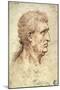 Head of a Man in Profile, c.1506-8-Leonardo da Vinci-Mounted Giclee Print