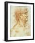 Head of a Man in Profile-Leonardo da Vinci-Framed Giclee Print