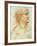 Head of a Man in Profile-Leonardo da Vinci-Framed Giclee Print