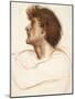 Head of a Man in Profile-Edward John Poynter-Mounted Premium Giclee Print