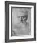 Head of a Man with Long Beard, 1898 (Silverpoint on White Cardboard)-Alphonse Legros-Framed Giclee Print