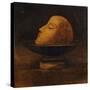 Head of a Martyr in a Bowl-Odilon Redon-Stretched Canvas