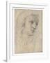 Head of a Muse-Raphael-Framed Giclee Print