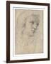 Head of a Muse-Raphael-Framed Giclee Print