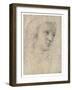 Head of a Muse-Raphael-Framed Giclee Print