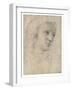 Head of a Muse-Raphael-Framed Giclee Print