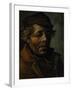 Head of a Peasant, 1884-Vincent van Gogh-Framed Giclee Print