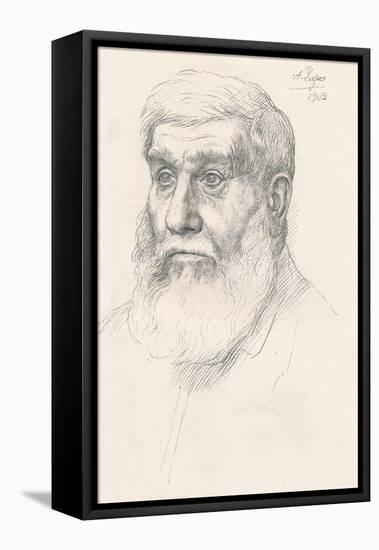 Head of a Peasant, 1902-Alphonse Legros-Framed Stretched Canvas