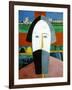 Head of a Peasant, 1928-1932-Kazimir Malevich-Framed Giclee Print