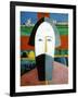 Head of a Peasant, 1928-1932-Kazimir Malevich-Framed Giclee Print