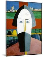 Head of a Peasant, 1928-1932-Kazimir Malevich-Mounted Giclee Print