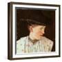 Head of a Peasant Girl, c.1880-Wilhelm Maria Hubertus Leibl-Framed Giclee Print