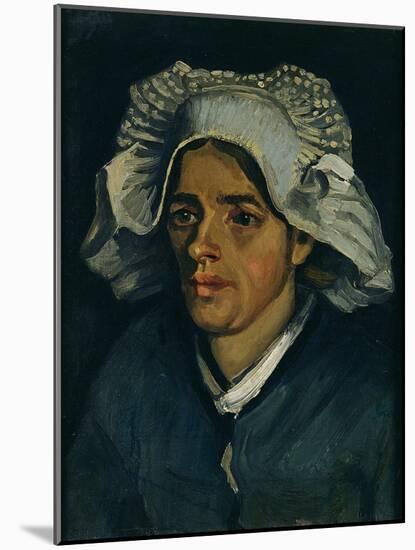 Head of a Peasant Woman, 1885-Vincent van Gogh-Mounted Giclee Print