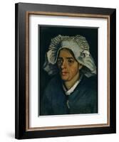 Head of a Peasant Woman, 1885-Vincent van Gogh-Framed Giclee Print