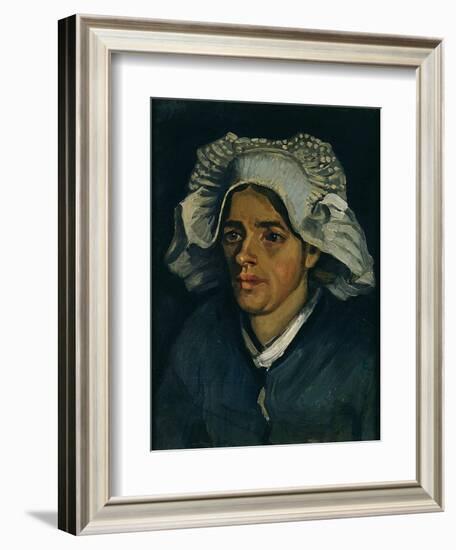 Head of a Peasant Woman, 1885-Vincent van Gogh-Framed Giclee Print