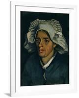 Head of a Peasant Woman, 1885-Vincent van Gogh-Framed Giclee Print