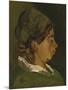 Head of a Peasant Woman: Right Profile, 1884-Vincent van Gogh-Mounted Giclee Print