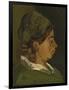 Head of a Peasant Woman: Right Profile, 1884-Vincent van Gogh-Framed Giclee Print