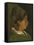 Head of a Peasant Woman: Right Profile, 1884-Vincent van Gogh-Framed Stretched Canvas