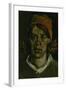 Head of a Peasant Woman with Red Hood, 1885-Vincent van Gogh-Framed Giclee Print