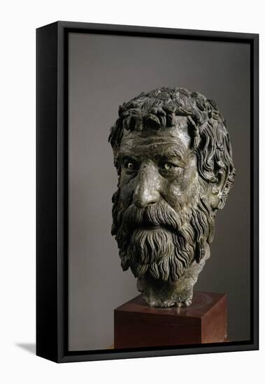 Head of a Philosopher Called Philosopher of Antikythera-null-Framed Stretched Canvas