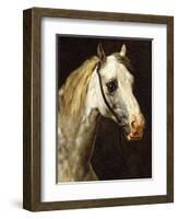 Head of a Piebald Horse-Théodore Géricault-Framed Giclee Print