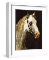 Head of a Piebald Horse-Théodore Géricault-Framed Giclee Print