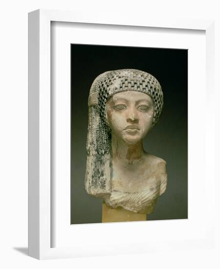 Head of a Princess from the Family of Akhenaten, New Kingdom-18th Dynasty Egyptian-Framed Giclee Print