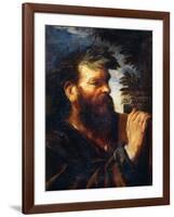 Head of a Sage-Pier Francesco Mola-Framed Giclee Print