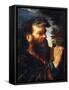 Head of a Sage-Pier Francesco Mola-Framed Stretched Canvas