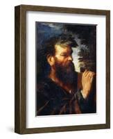 Head of a Sage-Pier Francesco Mola-Framed Giclee Print