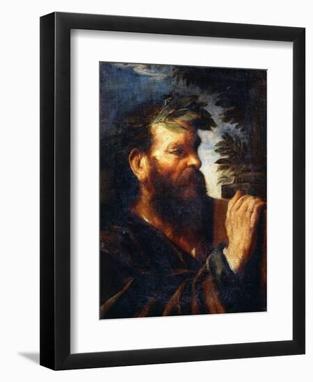 Head of a Sage-Pier Francesco Mola-Framed Giclee Print