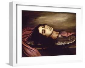 Head of a Saint Woman, 1925-Julio Romero de Torres-Framed Giclee Print