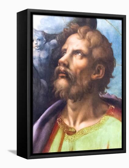 Head of a Saint-Giulio Romano-Framed Stretched Canvas