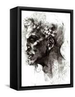 Head of a Satyr-Michelangelo Buonarroti-Framed Stretched Canvas