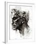Head of a Satyr-Michelangelo Buonarroti-Framed Premium Giclee Print