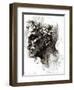 Head of a Satyr-Michelangelo Buonarroti-Framed Giclee Print