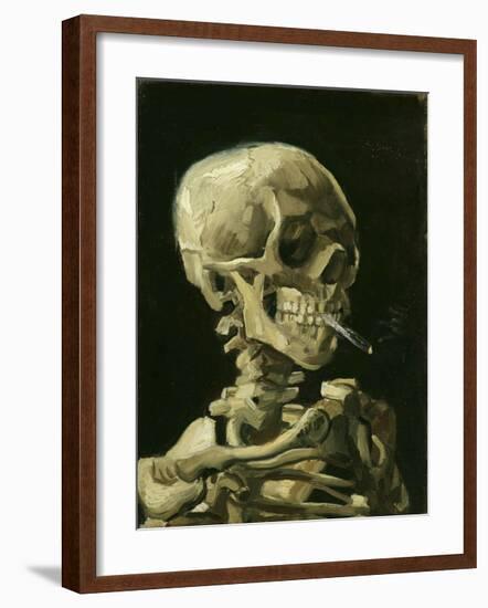 Head of a Skeleton with a Burning Cigarette, 1886-Vincent van Gogh-Framed Giclee Print