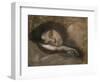 Head of a Sleeping Woman, 19th or Early 20th Century-Eugene Carriere-Framed Giclee Print