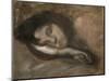 Head of a Sleeping Woman, 19th or Early 20th Century-Eugene Carriere-Mounted Giclee Print