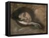 Head of a Sleeping Woman, 19th or Early 20th Century-Eugene Carriere-Framed Stretched Canvas