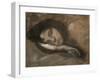 Head of a Sleeping Woman, 19th or Early 20th Century-Eugene Carriere-Framed Giclee Print