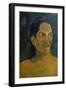 Head of a Tahitia Woman, C. 1891-Paul Gauguin-Framed Giclee Print