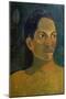 Head of a Tahitia Woman, C. 1891-Paul Gauguin-Mounted Giclee Print