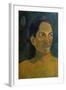 Head of a Tahitia Woman, C. 1891-Paul Gauguin-Framed Giclee Print